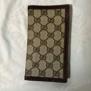 Vintage Gucci bifold wallet and Check Book Holder